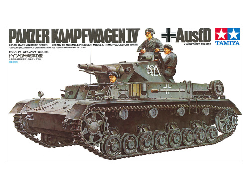 Танк Pz.kpfw. IV Ausf.D с 3 фиг. танкистов, 1:35, [35096]