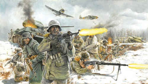 Немецкая пехота в зимне форме WWII