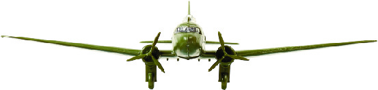 Советский самолет Ли-2, 1:200