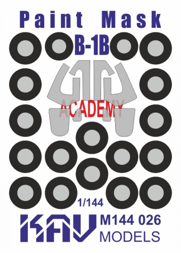 Окрасочная маска на B-1B (Academy), 1:144