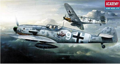 Самолет Messerschmitt BF-109G, 1:72, [12467]