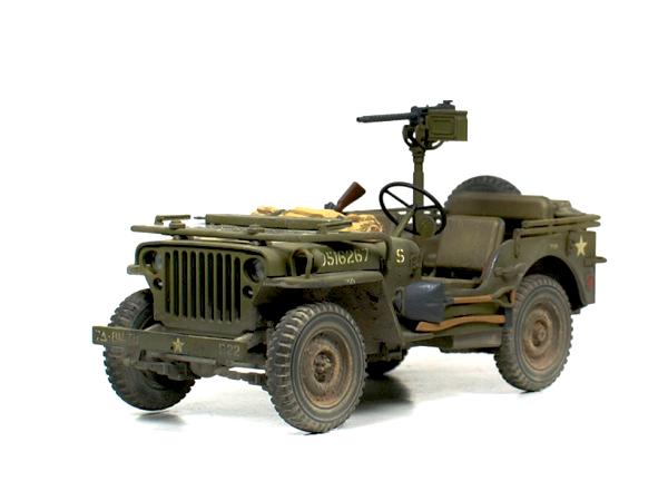 Американский 1/4-тонный джип 4х4 WILLYS MB (2 варианта сборки) и 1 фигурой водителя, [35219]