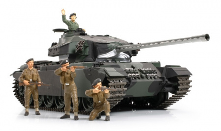 Английский танк Centurion Mk III (сборные гусеницы, рабочая подвеска, внутрення детал.салона, 5 фигур)