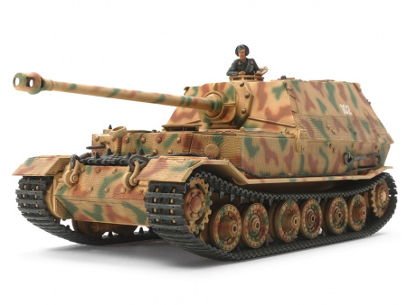 Немецкое противотанковое самоходное орудие Elefant с одной фигурой 1/48