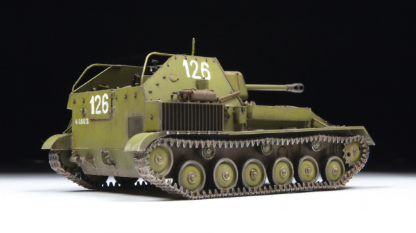 Советская самоходная артиллерийская установка Су-76, 1:35