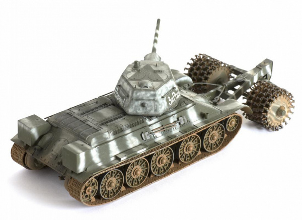 Танк "Т-34/76" с минным тралом, 1:35