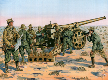 WWII Итальянская пушка 149/40