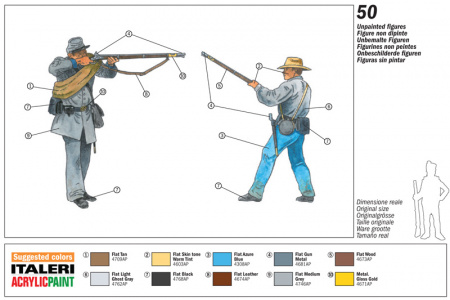 Фигуры CONFEDERATE INFANTRY (1:72)