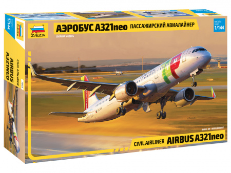 Пасс. авиалайнер "Аэробус А-321neo", 1:144