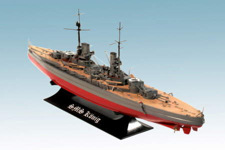 Германский линейный корабль "Кёниг", І МВ, 1:700, (S.014)