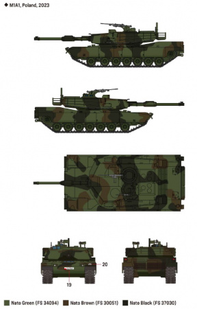 Танк USMC M1A1 Abrams, 1:72, (13430)