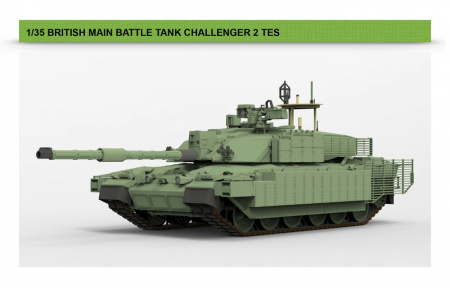 Британский основной боевой танк Challenger 2 TES с рабочими траками, 1:35, [RM5039]