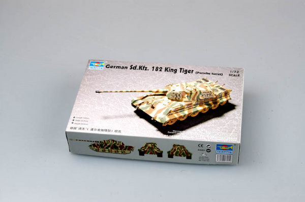 Немецкий танк Sd.Kfz.182 «Королевский Тигр» башня Порше, 1:72, [07202]