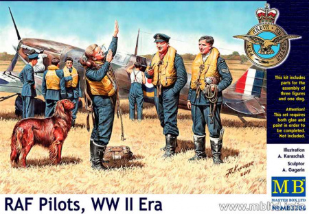 Фигуры Пилоты RAF, 2МВ, 1:32, (MB3206)