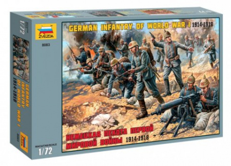 Немецкая пехота Первой мировой войны 1914-18гг, 1:72