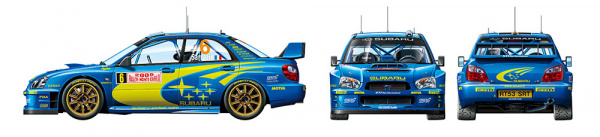 А/м Subaru Impreza WRC Monte Carlo 2005 1/24