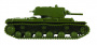 Советский тяжелый танк КВ-1 обр 1940г, 1:100