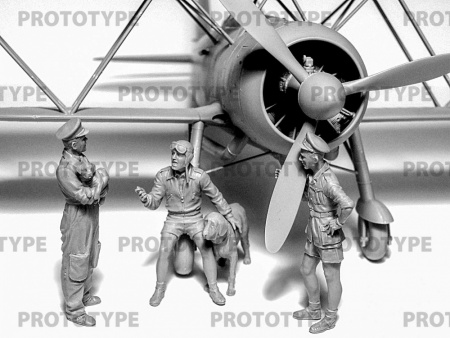Фигуры, Итальянские пилоты в тропической униформе (1939-1943), 1:32, [32110]