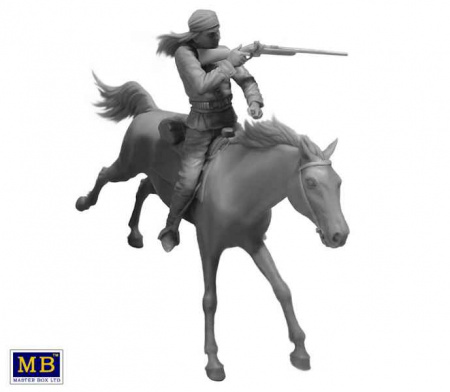 Серия индейских войн, набор № 1. Апачи. Атака, 1:35, (MB35188)