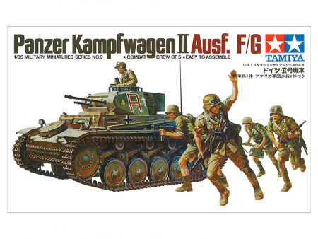 Танк T-II +5 солдат, 1/35