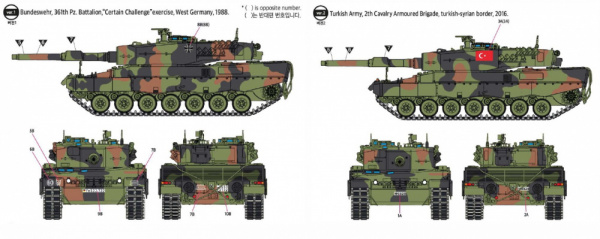 Танк German Army Leopard 2A4, 1:72, [13428]