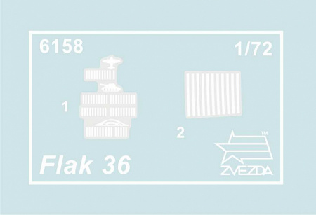 Немецкое зенитное орудие FLAK-36 с расчетом