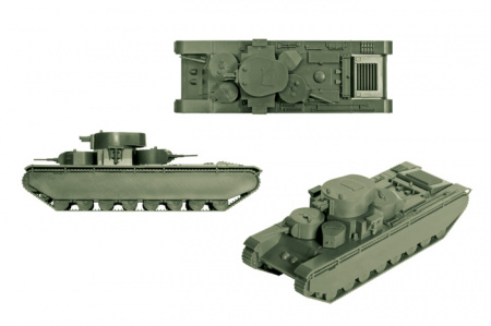 Советский тяжелый танк Т-35, 1:100