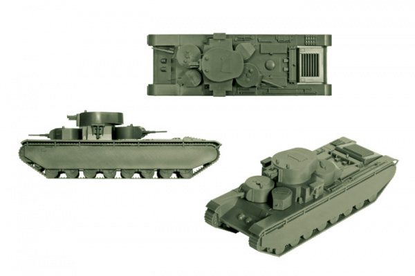 Советский тяжелый танк Т-35, 1:100