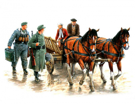 Фигуры "Где-то в Европе" 1944-1945г., 1:35, (MB3538)