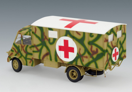 Lastkraftwagen 3.5 AHN с будкой, Германская военная машина скорой помощи 2 МВ, 1:35, (35417)