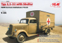 Typ 2,5-32 с закрытым кузовом, Германский санитарный автомобиль II МВ, 1:35, (35402)