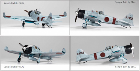 Самолет Mitsubishi A6M2b Zero Fighter Model 21 The Battle of Midway (1:48)