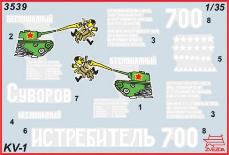 Советский танк "КВ-1", 1:35