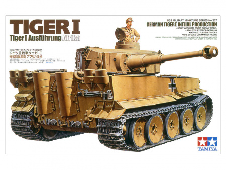 Танк Tiger I ранняя версия с одной фигурой, 1/35