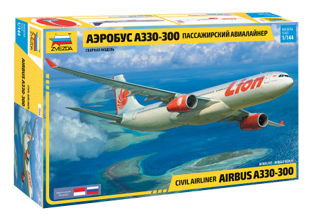 Пассажирский авиалайнер Аэробус А-330, 1:144