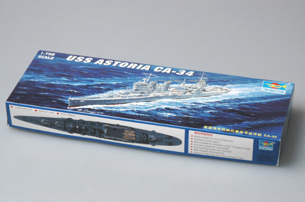 Американский тяжелый крейсер USS Astoria CA-34 1942 г., 1:700, [05743]