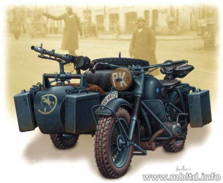 Германский мотоцикл, 1:35, (MB3528)