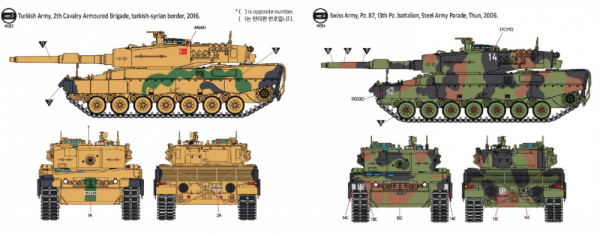 Танк German Army Leopard 2A4, 1:72, [13428]