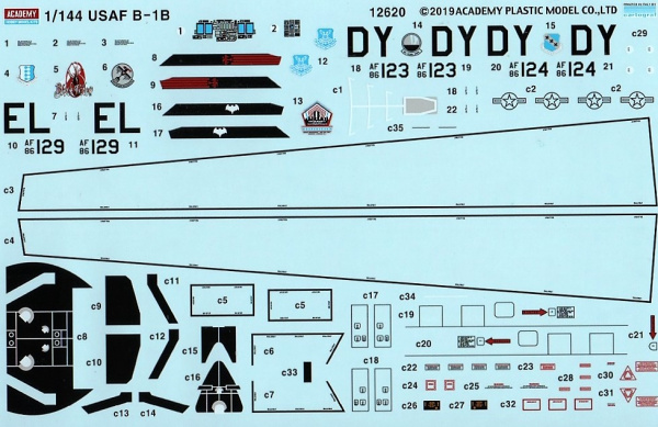 Самолёт Rockwell B-1B Lancer (1:144)