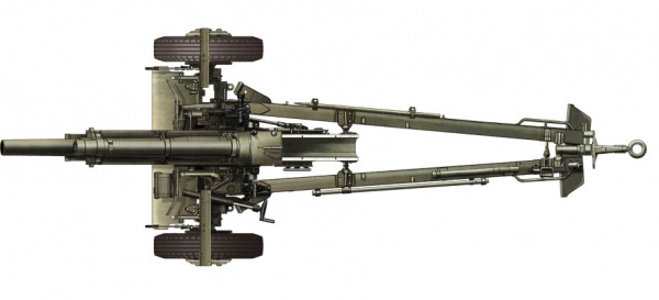 Поздняя версия 105-мм гаубицы Howitzer M2A1 Carriage M2A2, 1:35, [AF35182]