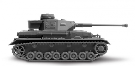 Немецкий танк Т-IV F2, 1:100
