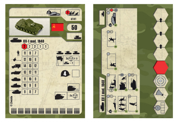Советский тяжелый танк КВ-1 обр 1940г, 1:100