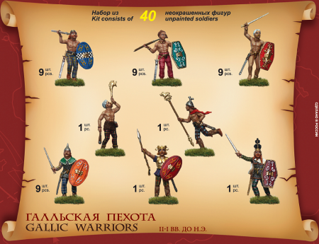 Галльская пехота, 1:72