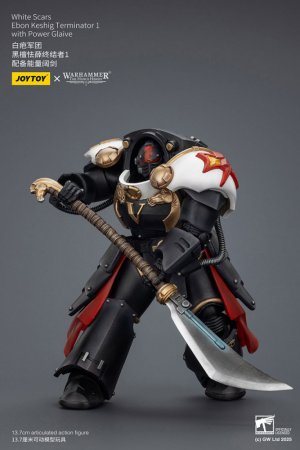 White Scars squad Ebon Keshig Terminator 1 with Power Glaive, 1:18, [JT02946]