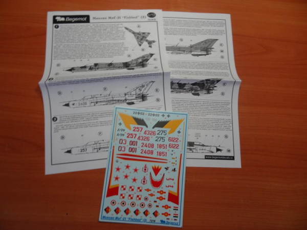 Деколь для Микоян МиГ-21(2), 1/72