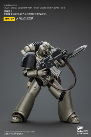 Iron Warriors, MKVI Tactical Sergeant with Power Sword and Plasma Pistol, 1:18, [JT01758]