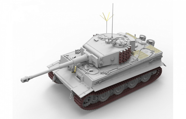 Немецкий танк Tiger I позднего производства с рабочими траками, 1:35, [RM5015]