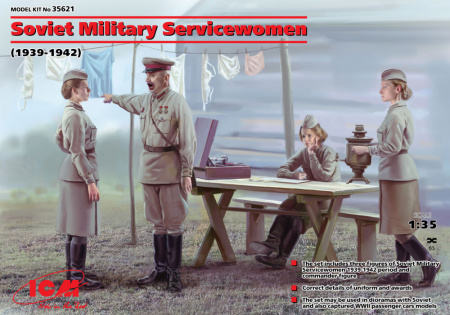 Советские женщины-военнослужащие, 1941-1942 г. ("А зори здесь тихие"), 1:35, (35621)