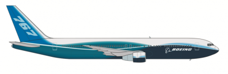 Пасс. авиалайнер "Боинг 767-300", 1:144