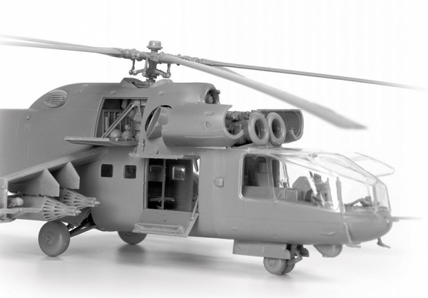 Советский ударный вертолет Ми-24А, 1:72
